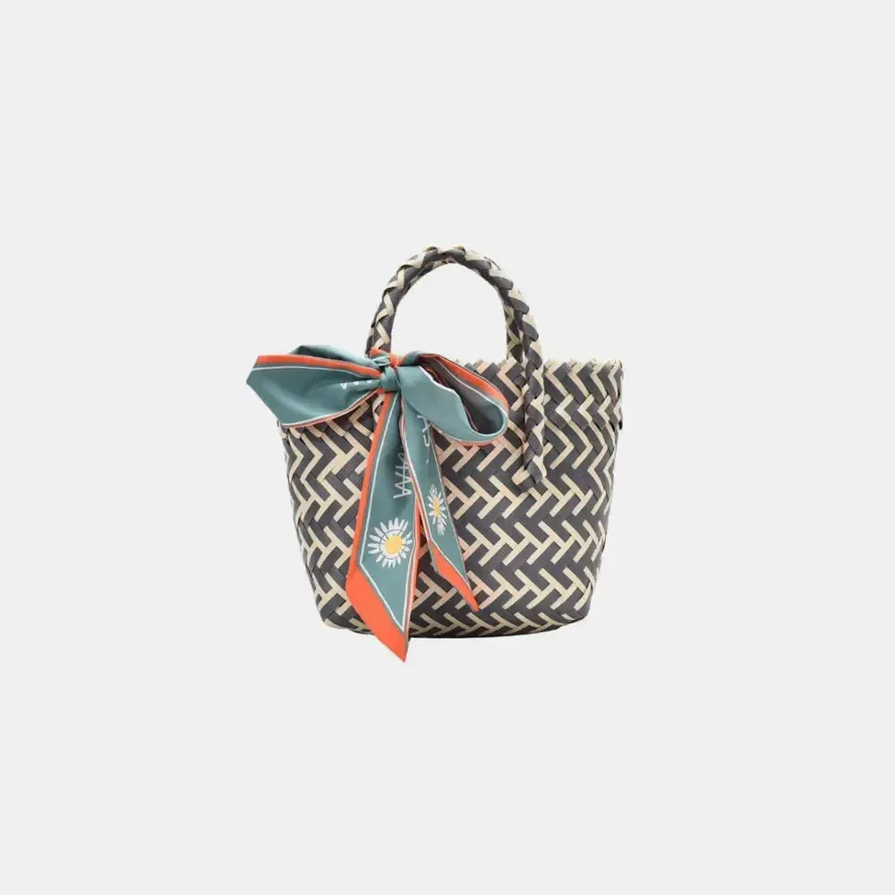 'Sonnet' Woven Ribbon Handbag