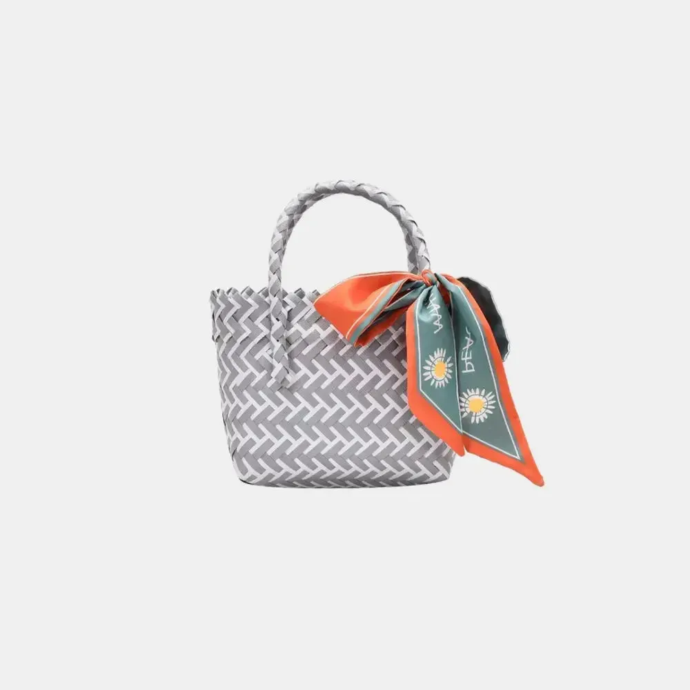 'Sonnet' Woven Ribbon Handbag