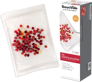 SousVide Supreme Zip Cooking Pouches, 11x16 inches, 1 Gallon, 25 Pouches per Box