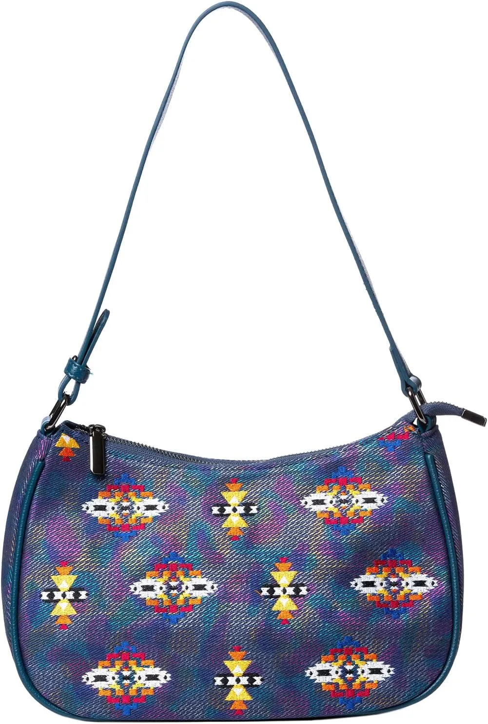Southwest Small Shoulder Bag, Mini Purse, Womens Crossbody Clutch Purses, With 2 Removable Straps