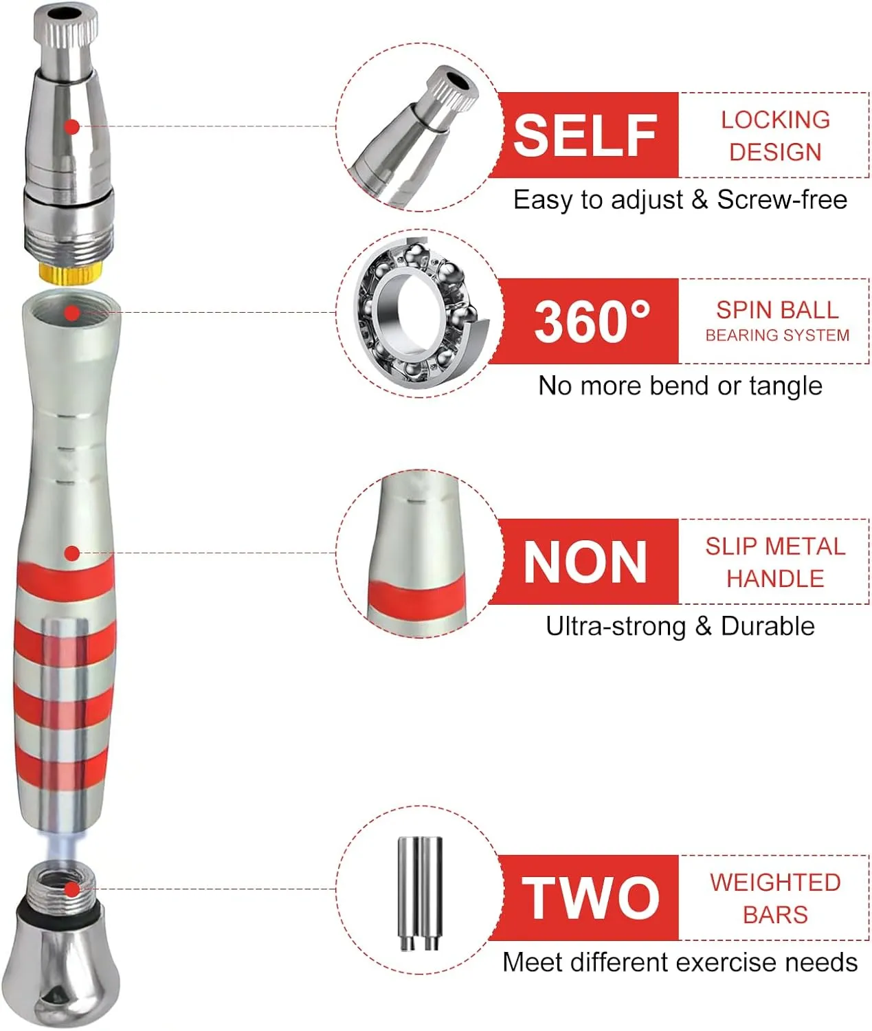 Speed Jump Rope, Double Under Jumping Rope, Aluminium Handle Skipping Rope for Self-Locking Which is Easy to Adjust Length, Removable Weight, Boxing Crossfit Fitness Training for Men Women