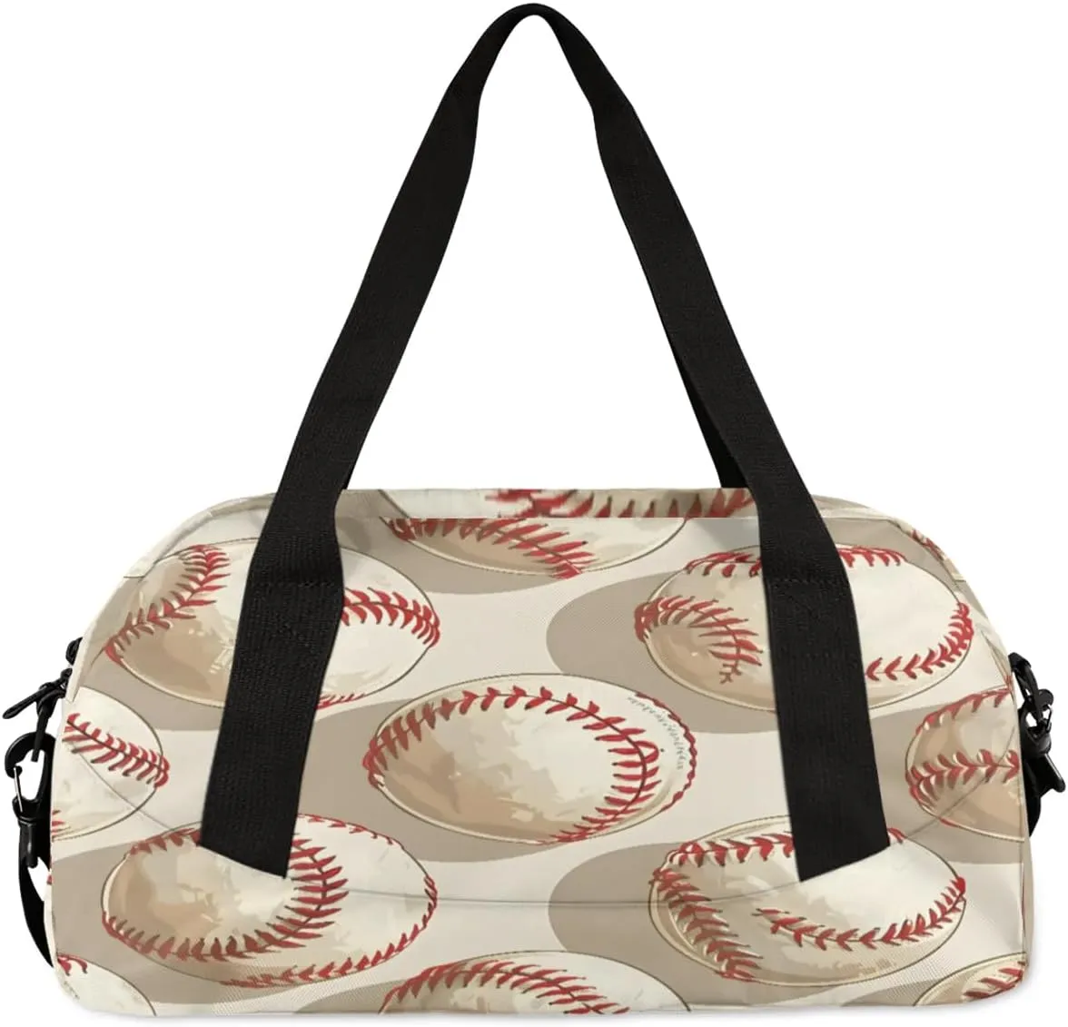 Sport Duffel Bag Cartoon Baseballs Kids Gym Bag Weekender Overnight Bags for Boys Girls Teens Carry On Workout Travel Bag