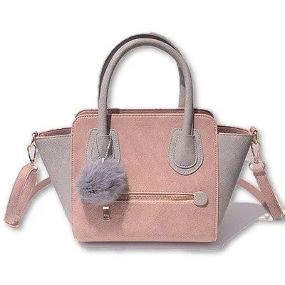 Spring Smiley PU Leather Tote Bag Women Trapeze Fashion Designer Handbags High Quality Ladies Bags Vintage Crossbody Bags
