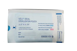 Sterilization Pouches 3.5”x5.25” Self-Sealing Autoclave Bags with Indicators for Professional Surgical Instrument Cleaning by P&P Medical Surgical (400)