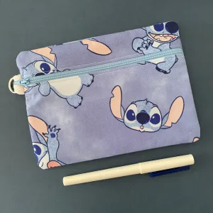 Stitch Watercolour Medium Zipper Pouch