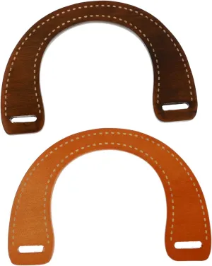 STOBOK 4 Pcs Handle Leather Tote Purse Vintage Tote Bag Retro Purse DIY Bag Accessories Purse Tote Leather Purse Wallet Purses Handbags Handbag Strap Wood Dinner Party Tape Manual, 17.5X12X1cmx2pcs