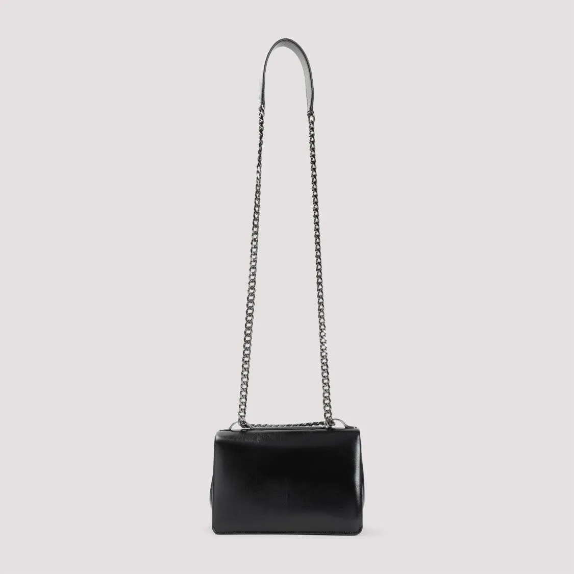 Structured Leather Shoulder Bag