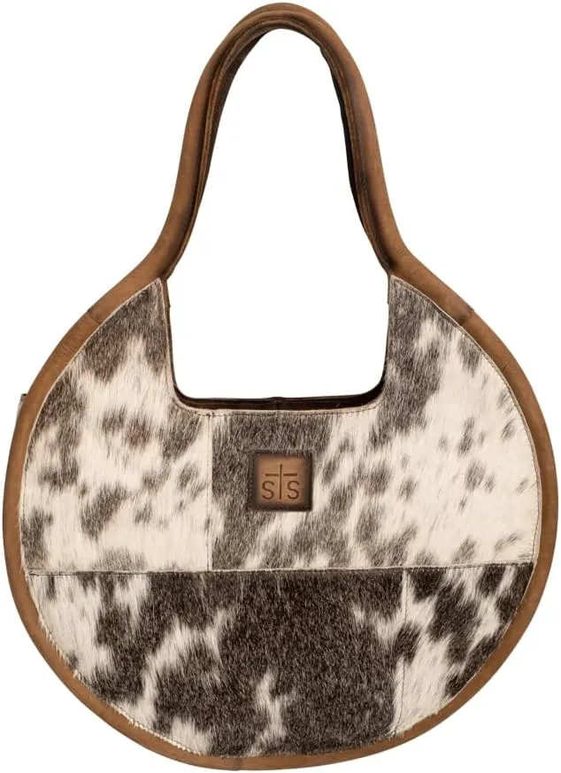 STS Ranchwear Womens Dolly Cowhide/Tan Leather Handbag Bag
