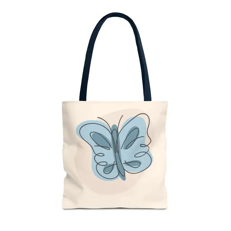 Stylish Butterfly Print Tote Bag for Beach and Town