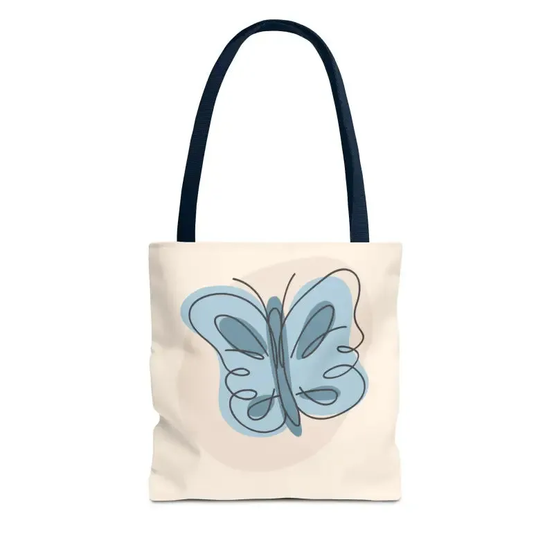 Stylish Butterfly Print Tote Bag for Beach and Town