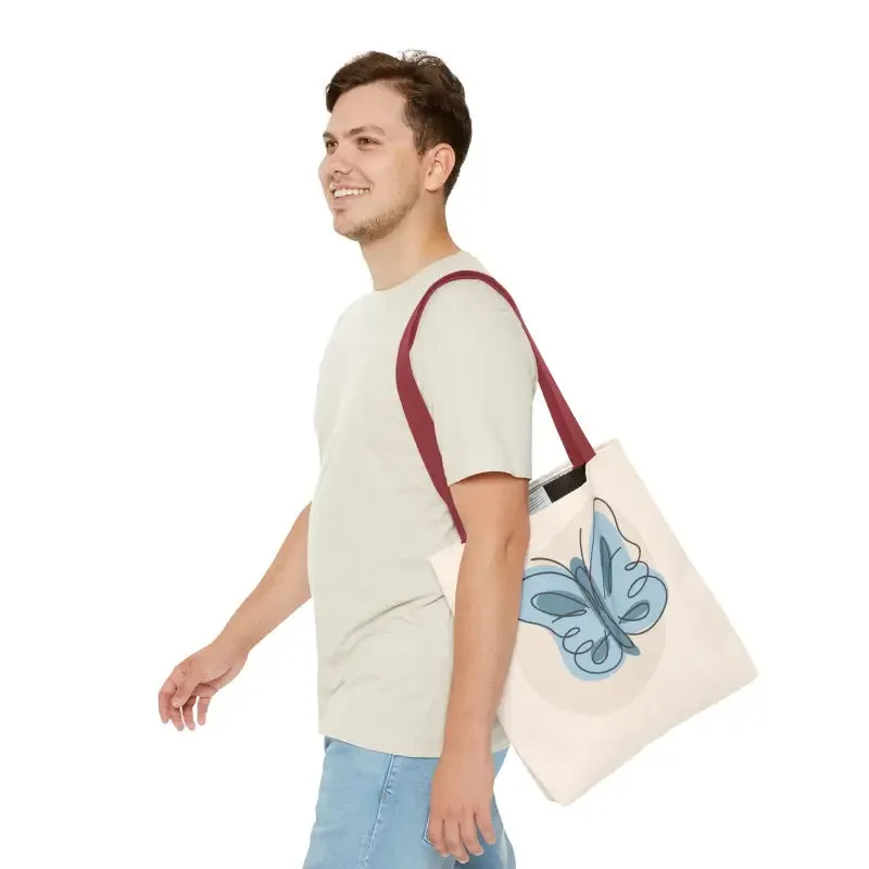 Stylish Butterfly Print Tote Bag for Beach and Town