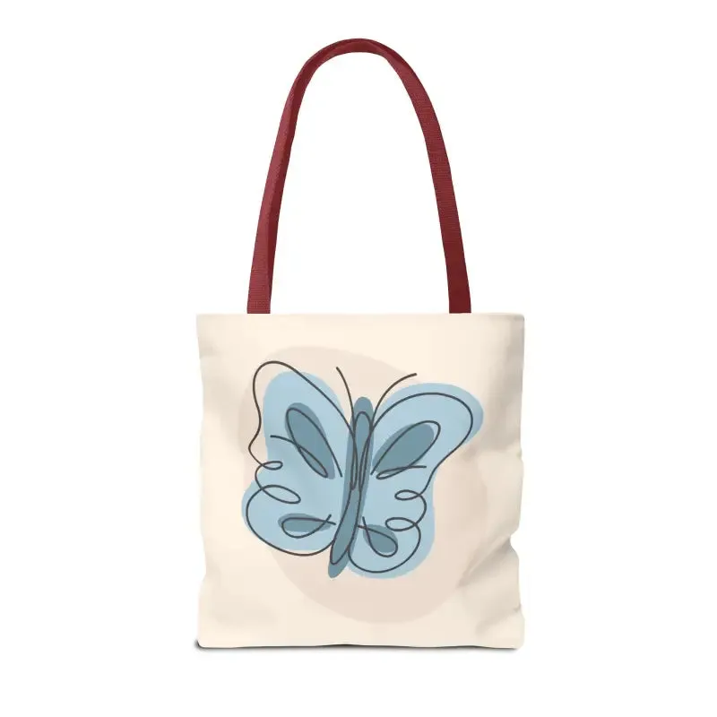 Stylish Butterfly Print Tote Bag for Beach and Town