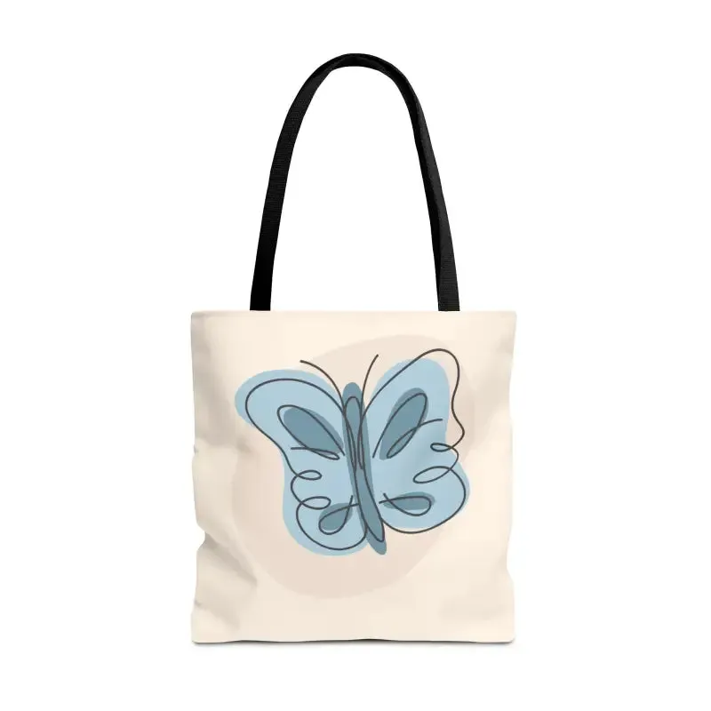 Stylish Butterfly Print Tote Bag for Beach and Town