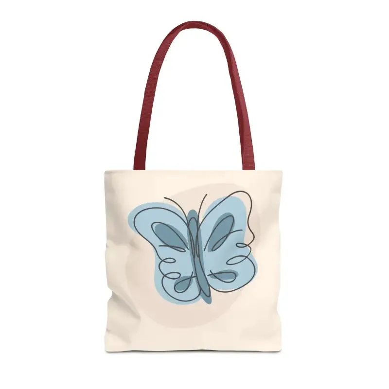 Stylish Butterfly Print Tote Bag for Beach and Town
