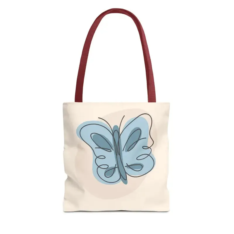 Stylish Butterfly Print Tote Bag for Beach and Town