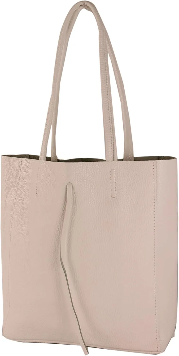T253 - Leather Tote Bag for Women, With Inner Pocket