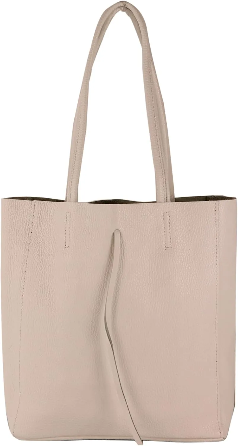 T253 - Leather Tote Bag for Women, With Inner Pocket