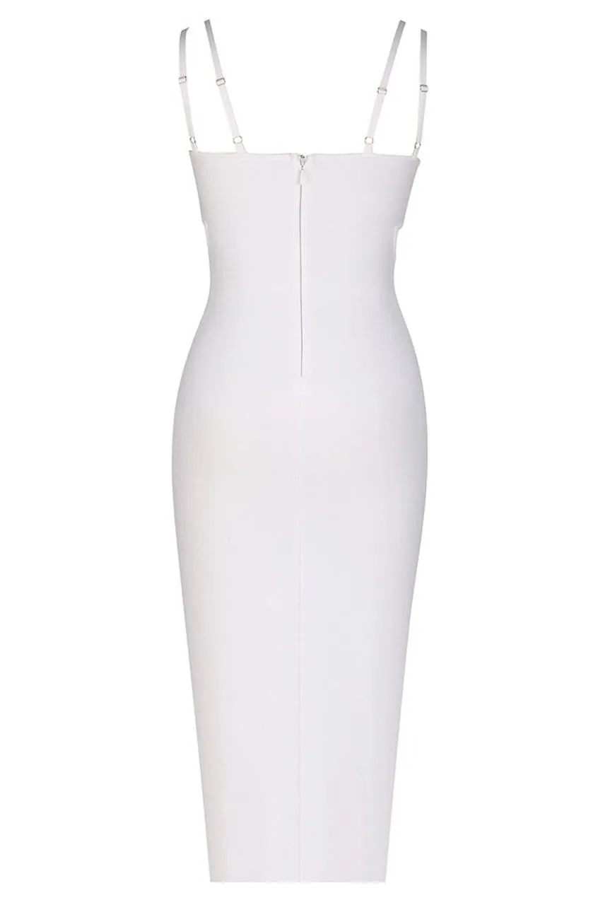 Tamara Beaded Bandage Midi Dress