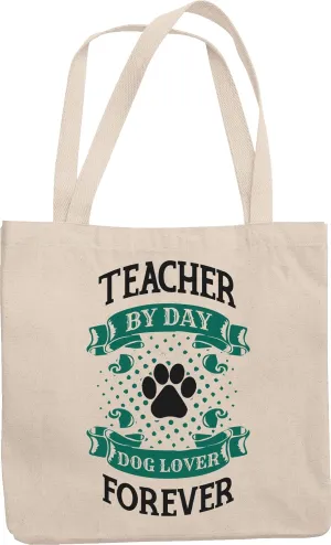 Teacher Dog Lover Reusable Tote Bag for Professor Men and Women