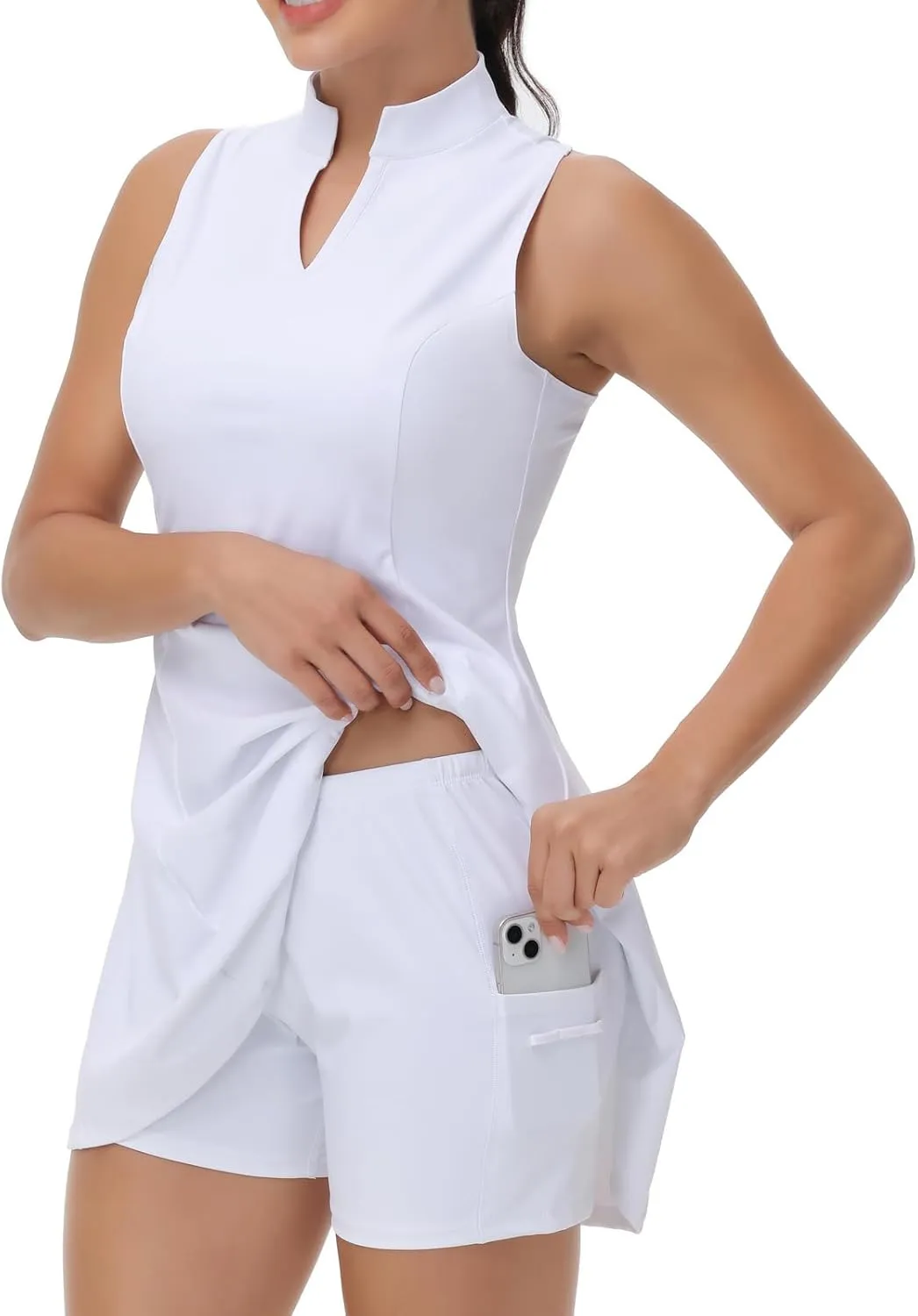 Tennis Golf Dress for Women Workout Active Athletic Dresses with Shorts 2 Piece Sets Outfits Cute Clothes Summer