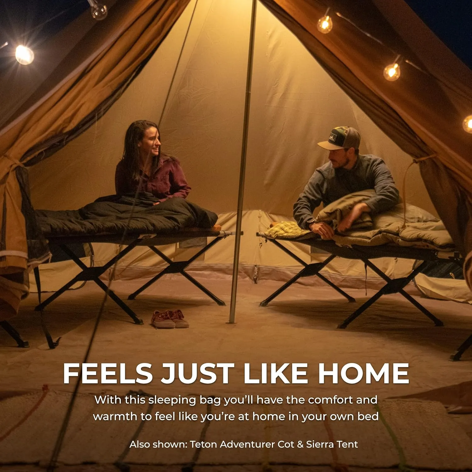 TETON Mammoth, 20 Degree and 0 Degree Sleeping Bags, Double Sleeping Bag, A Warm Bag the Whole Family can Enjoy. Great Sleeping Bag for Camping, Hunting and Base Camp. Compression Sack Included