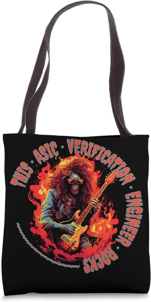 This ASIC Verification Engineer Rocks Funny Musician Tote Bag