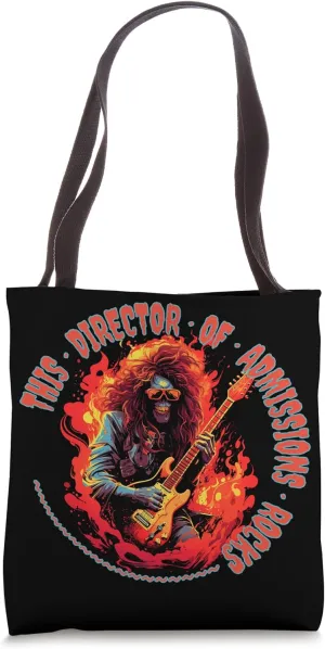 This Director Of Admissions Rocks Funny Musician Tote Bag