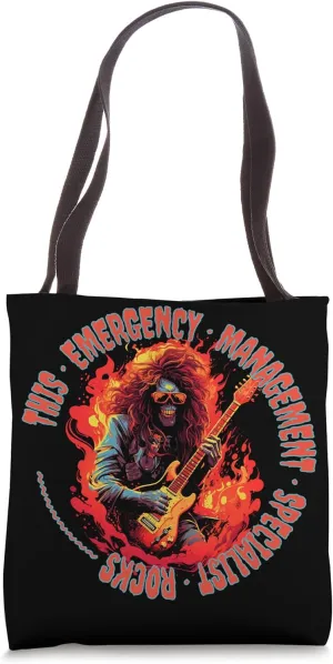 This Emergency Management Specialist Rocks Funny Musician Tote Bag