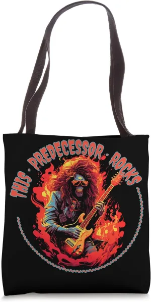 This Predecessor Rocks Funny Musician Tote Bag