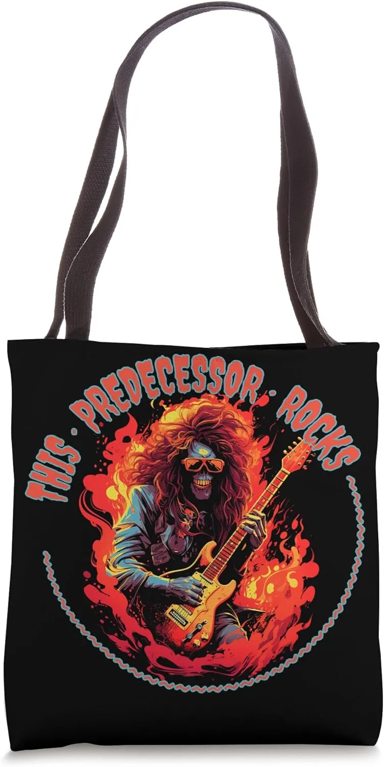 This Predecessor Rocks Funny Musician Tote Bag