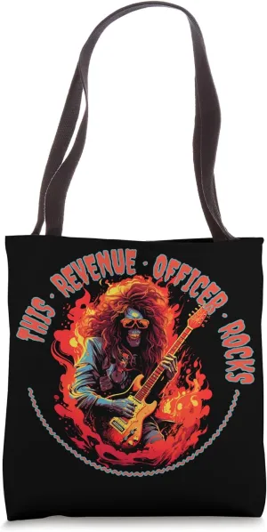 This Revenue Officer Rocks Funny Musician Tote Bag