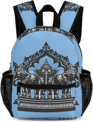 Three Elephants Laos Backpack Cute Laptop Bag Mini Shoulder Bags Travel Casual Daypacks 13 Inch