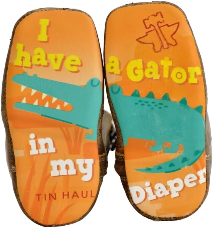 Tin Haul Infant-Boys' Swamp Chomp Western Boots Broad Square Toe