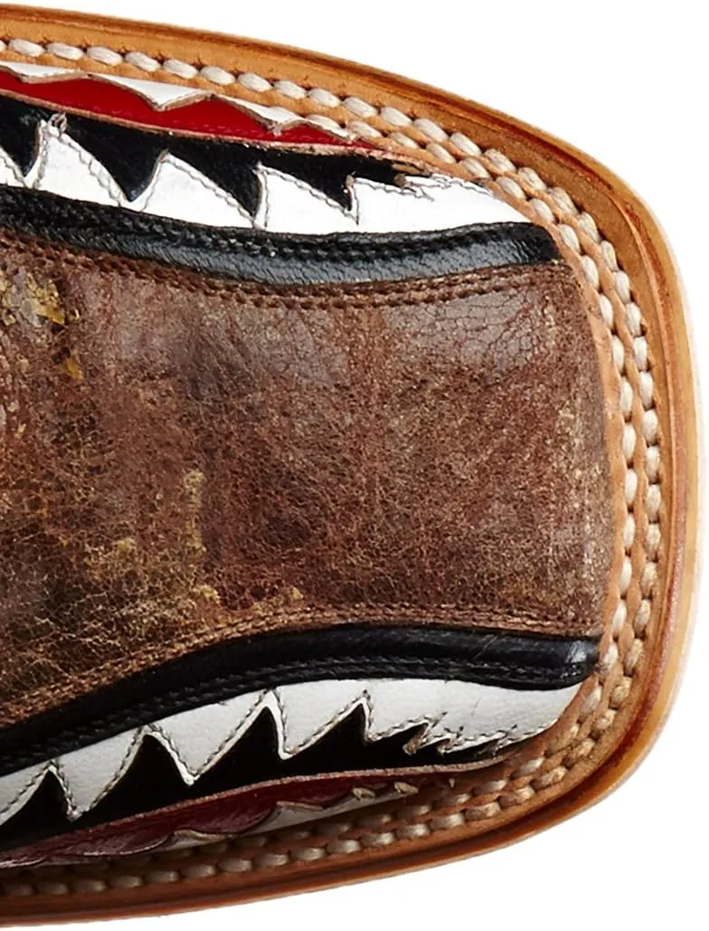 Tin Haul Men's Gnarly Shark Fashion Cowboy Boots