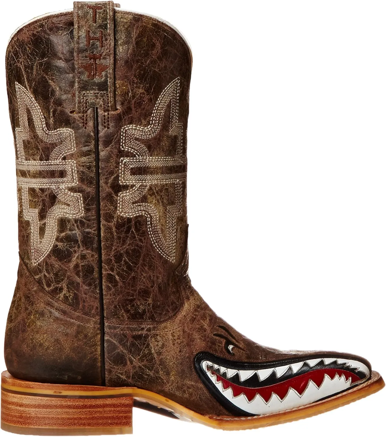 Tin Haul Men's Gnarly Shark Fashion Cowboy Boots