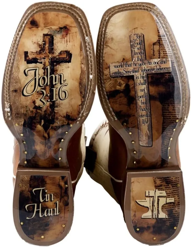 Tin Haul Western Boots Mens Show Faith Brown 14-020-0077-0531 BR