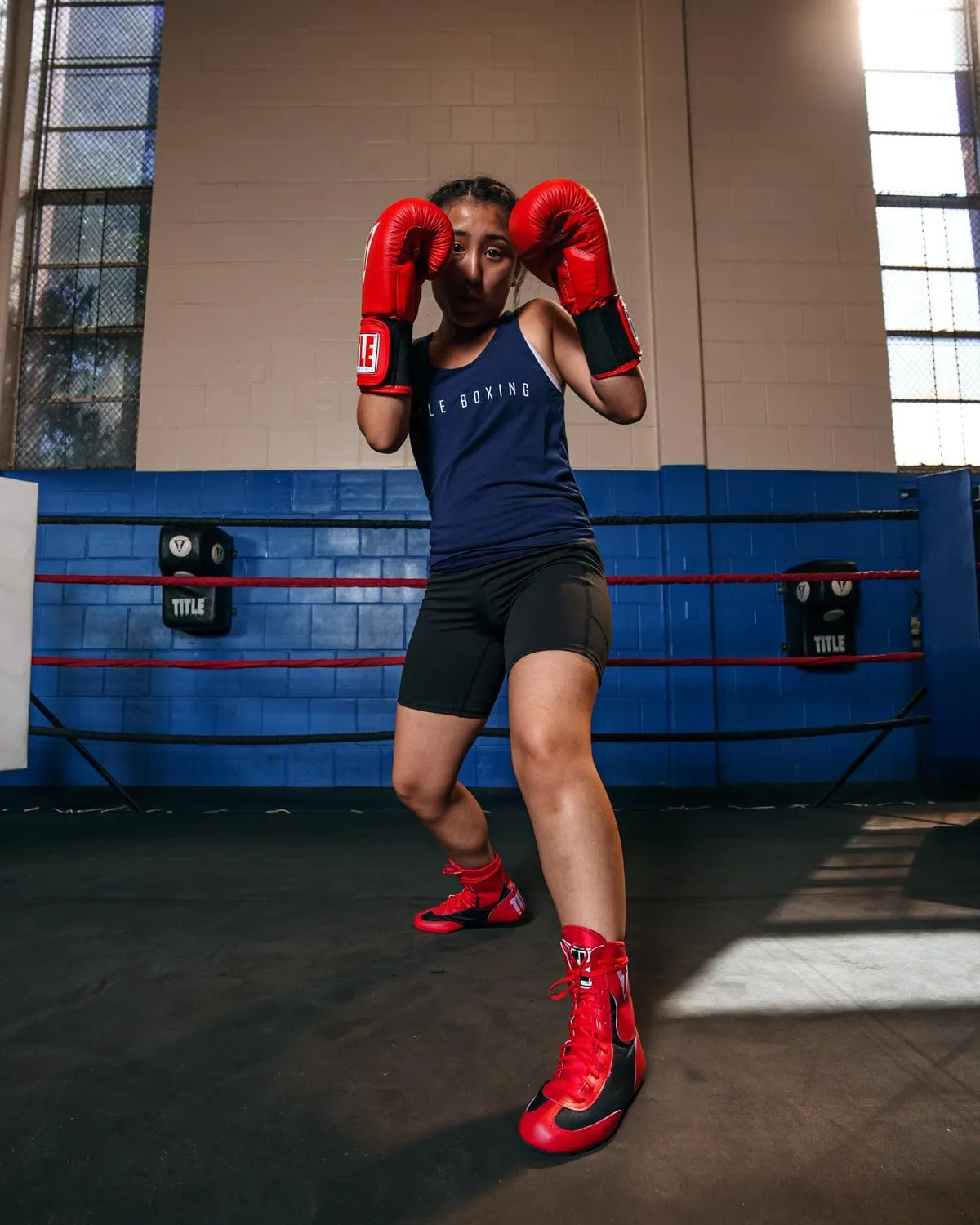 Title Boxing Speed-Flex Encore Mid-Top Boxing Shoes: MMA, Kickboxing, Boxing Boots, Equipment, Footwear