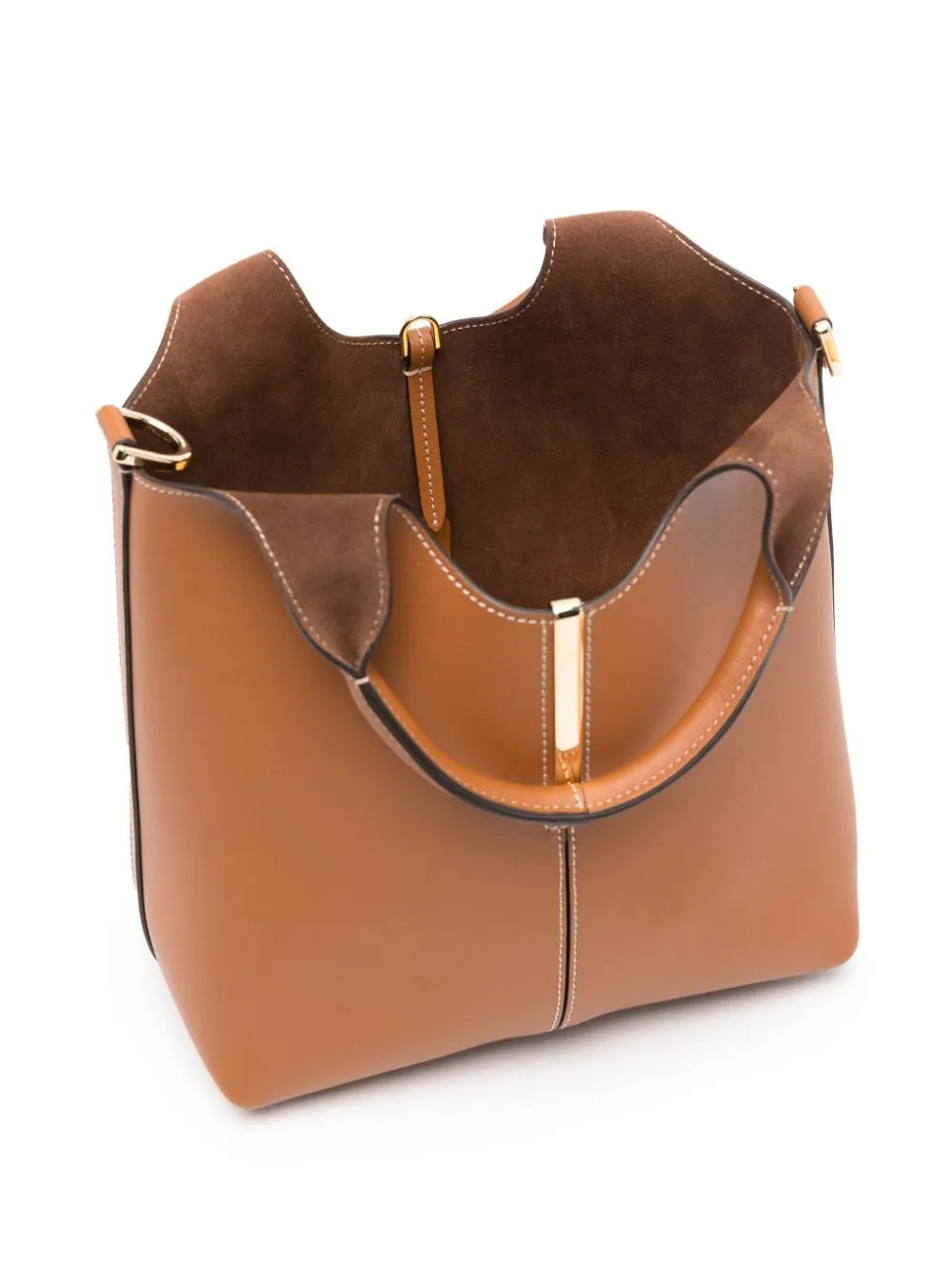 TOD'S Mini Leather Tote Handbag with Adjustable Strap