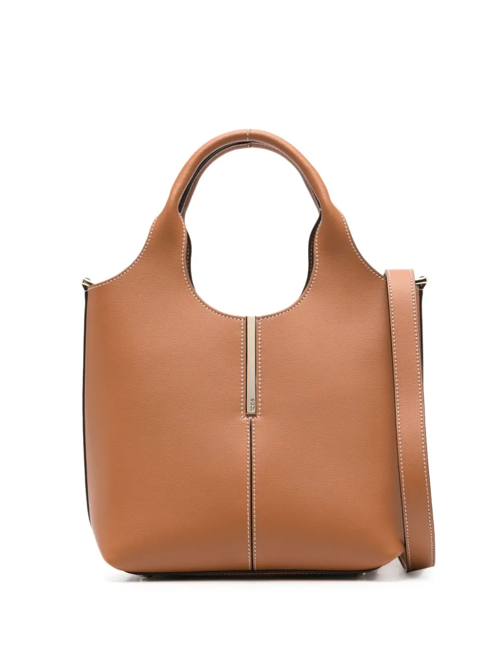 TOD'S Mini Leather Tote Handbag with Adjustable Strap