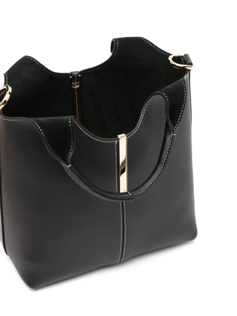 TOD'S Mini Leather Tote Handbag with Adjustable Strap