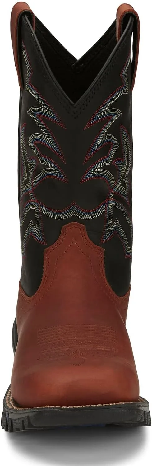 Tony Lama Men's Roustabout Straw Western Work Boot Composite Toe - Tw5013