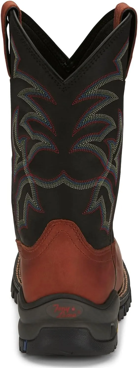 Tony Lama Men's Roustabout Straw Western Work Boot Composite Toe - Tw5013