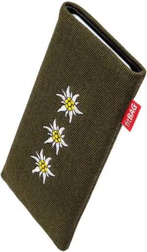 Trachten Edelweiss Custom Tailored Sleeve for Leica Leitz Phone 2 | Made in Germany | Fine Fabric Pouch case Cover with Microfibre Lining for Display Cleaning