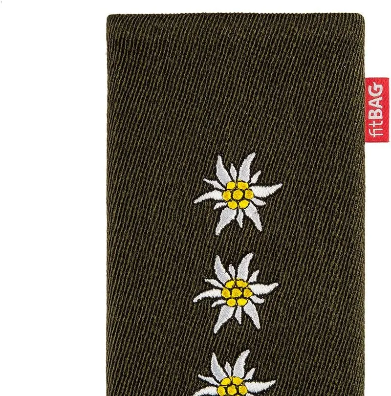 Trachten Edelweiss Custom Tailored Sleeve for Leica Leitz Phone 2 | Made in Germany | Fine Fabric Pouch case Cover with Microfibre Lining for Display Cleaning