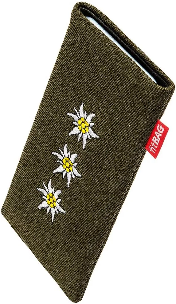 Trachten Edelweiss Custom Tailored Sleeve for Leica Leitz Phone 2 | Made in Germany | Fine Fabric Pouch case Cover with Microfibre Lining for Display Cleaning