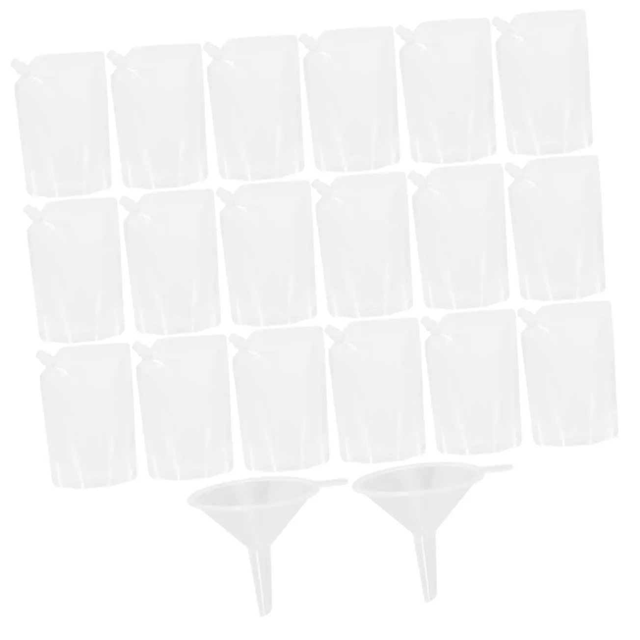 Travel-Friendly Drink Bags Funnel 50 Pack Juice Pouches for Water Soda Beer Reusable Beverage Pouches