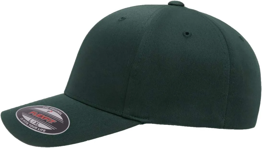 Trout Fishing Leather Laser Engraved Patch Flexfit 6277 Athletic Baseball Fitted Hat Cap