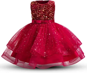 TTYAOVO Flower Girl Dress Princess Birthday Party Wedding Gown