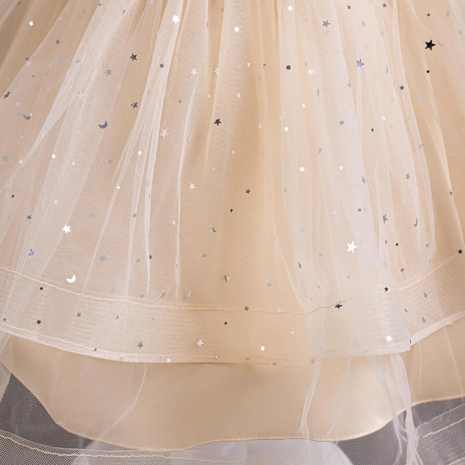 TTYAOVO Flower Girl Dress Princess Birthday Party Wedding Gown