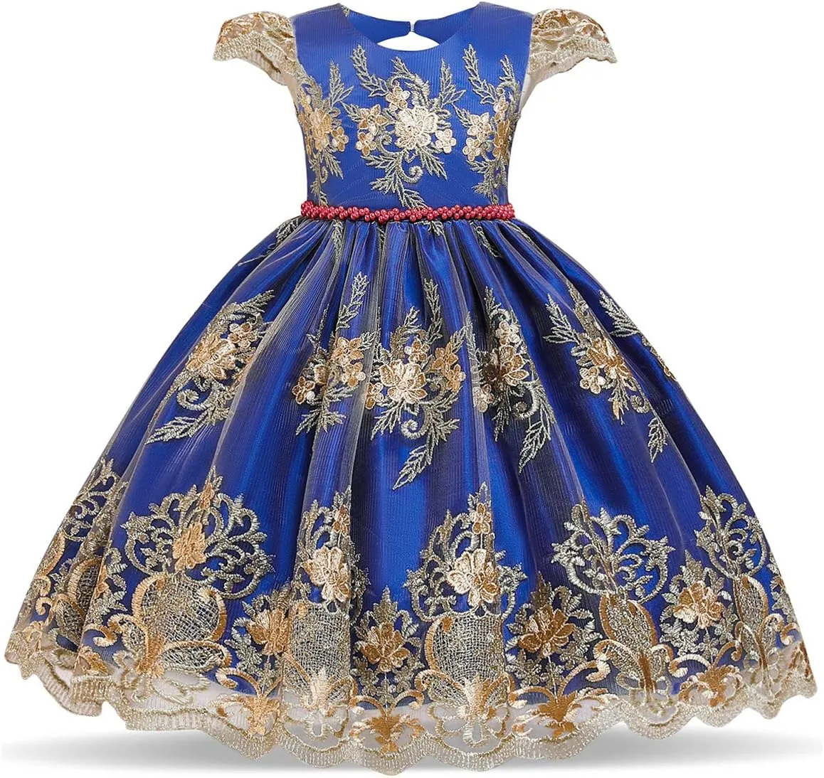 TTYAOVO Flower Girl Dress Princess Birthday Party Wedding Gown